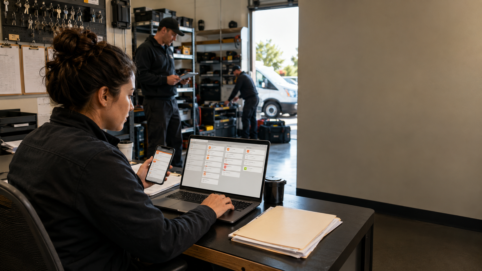 small-business lead follow-up in action